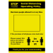 A4 Size Waterproof Poster Social Distancing Operating Policy