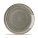 Churchill Stonecast Coupe Plate 10.25" Peppercorn Grey