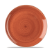 Churchill Stonecast Coupe Plate 10.25" Spiced Orange