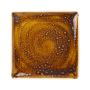 Vesuvius Amber Square Plate 27cm x 27cm (10 5/8? x 10 5/8?)