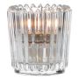 Clear Ribbed Votive Candle Holder 2.5