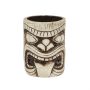Ceramic Toscano Lono Tiki Mug 450ml - Light & Coffee Brown