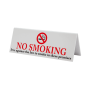 No Smoking Table Sign Plastic