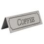 Coffee Table Sign Stainless Steel