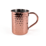 copper plated hammered mug -400ml