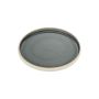 Nara Grey Flat Round Plate