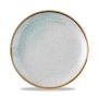 Churchill Super Vitrified Stonecast Accents Coupe Plate - Duck Egg - 21.7 Inch