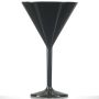 Premium Polycarbonate Martini Glass 7oz Black