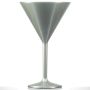 Premium Polycarbonate Martini Glass 7oz Silver