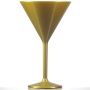 Premium Polycarbonate Martini Glass 7oz Gold