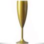 Premium Polycarbonate Champagne Flute 6.5oz Gold