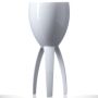 Elite Polycarbonate Tristem Wine Glass 11oz White