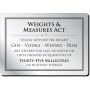 Weights & Measures Act Notice 35ml (No Frame)