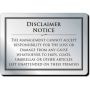 Cloakroom Disclaimer (No Frame)