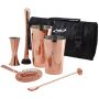 Copper Cocktail Bar Kit 7pcs