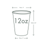 12oz paper cold cup, 76-Series