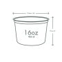 16oz PLA round deli container