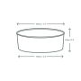 32oz PLA-lined kraft paper food bowl, 185-Series
