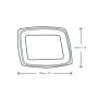 PLA rectangular deli lid (fits 8-16oz deli)
