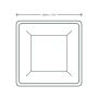 10in square bagasse plate