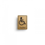 Disabled Symbol with Text Toilet Door Sign