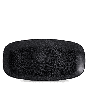 Evo Origins Midnight Black Chefs Oblong Plate 11 3/4X6