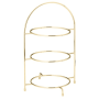 Gold 3 Tier Plate Stand 17