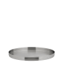Brushed Stainless Steel Round Plate 9