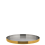 Brushed Gold Round Plate 9