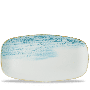 Homespun Accents Aquamarine  Chefs Oblong Plate 13 7/8X7 3/8