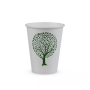8oz white hot cup, 79-Series - Green Tree