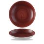 Churchill Super Vitrified Stonecast Patina Coupe Bowl - Red Rust - 24.8 Inch