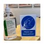 A6 Please Use Hand Sanitiser Provided Countertop Freestanding Notice