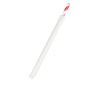 Paper Wrapped Red & White Paper Smoothie Straw
