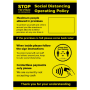 Contactless Only Social Distancing Policy Posters