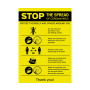 Stop The Spread of Coronavirus Notice Sticker