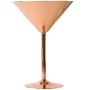 Solid Copper Martini Glass with Nickel Lining 9oz