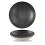 Churchill Super Vitrified Stonecast Raw Coupe Bowl - Black 18.2cm
