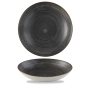 Churchill Super Vitrified Stonecast Raw Coupe Bowl - Black 24.8cm