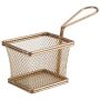 Copper Serving Fry Baskets Small Rectangular