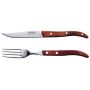 Tramontina Steak Knife & Fork Red