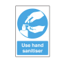 Use Hand Sanitiser Text & Symbol Vinyl Sticker