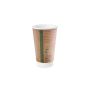 16oz double wall brown kraft cup