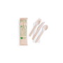 Compostable wooden cutlery kit