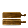 Wood Large Rect Handled Board 54.5X14.4Cm Box 4