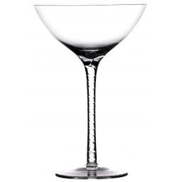 Spiral Martini Glass 8oz - Handmade
