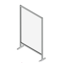 Floor-standing Single Panel Protective Screen