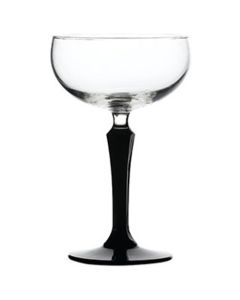 Speakeasy  Coupe Cocktail Glass 8.25oz Black Stem