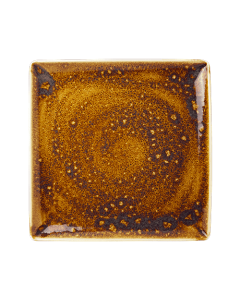Vesuvius Amber Square Plate 27cm x 27cm (10 5/8? x 10 5/8?)