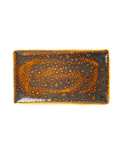 Vesuvius Amber Rectangle Tray 33cm x 19cm (13? x 7 1/2")